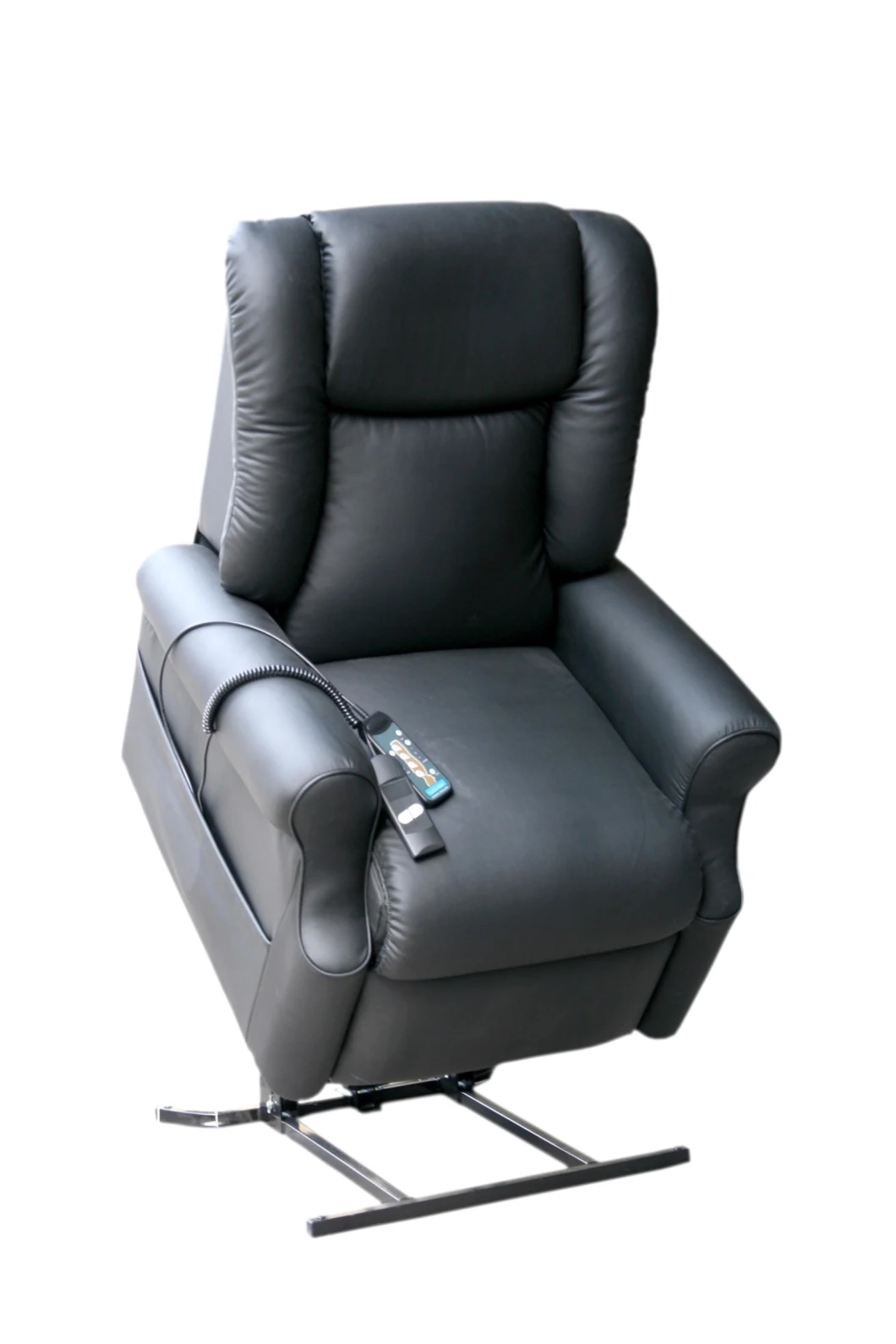 Heat Power Electric Air Leather Microfiber Recliner Lift Massage Chair