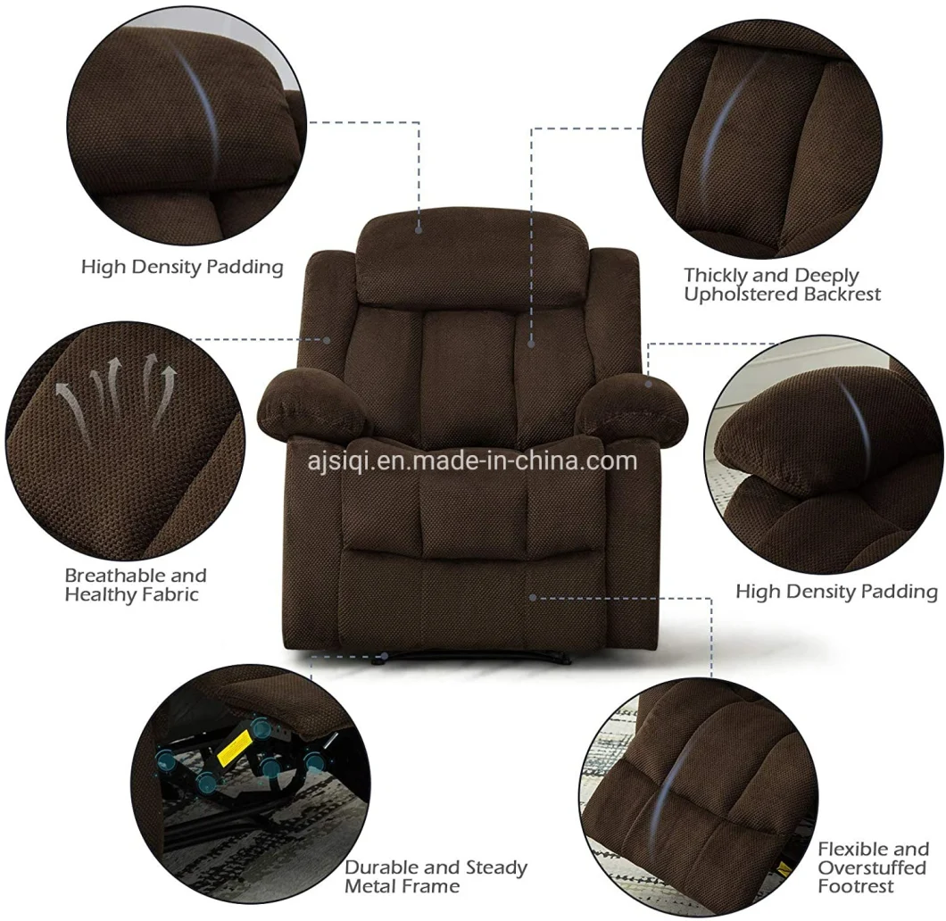 Wholesale Manual Reclining Chair Cushion Recliner Furniture Sofa for Living Room Recliner Sofa