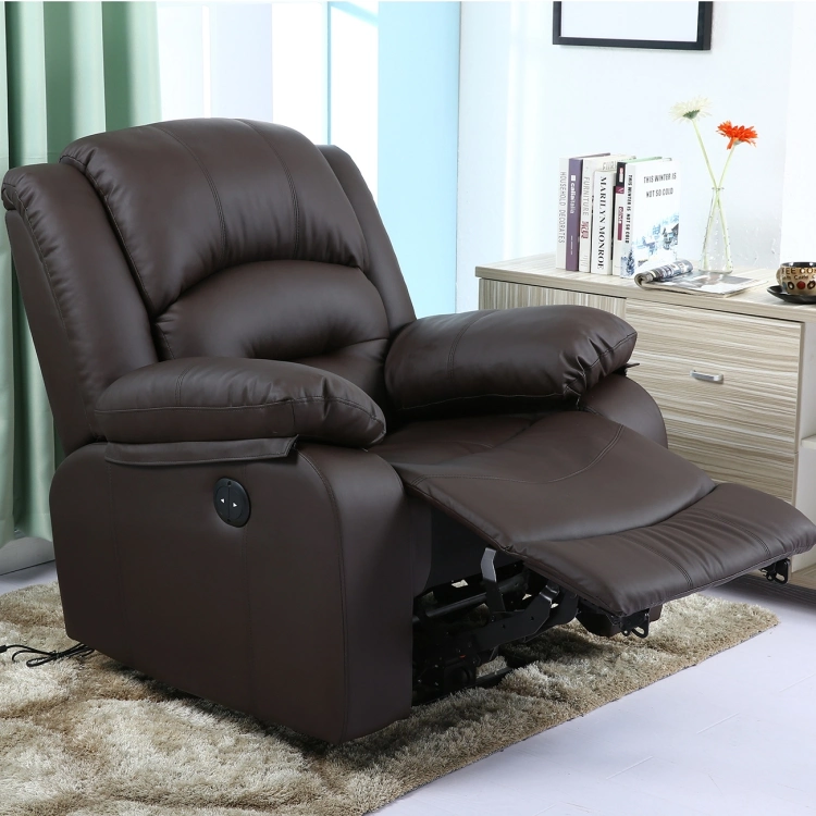 European Style PU Leather Recliner Functional Sofa Manual Electric Recliner