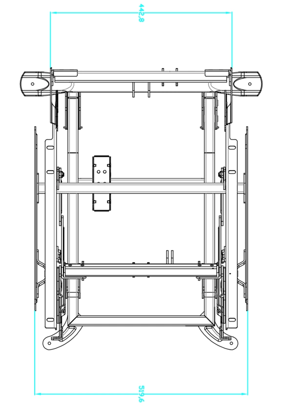 Double Motor Lift Recliner chair Mechanism with Trolley