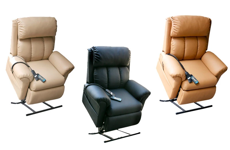 Heat Power Electric Air Leather Microfiber Recliner Lift Massage Chair