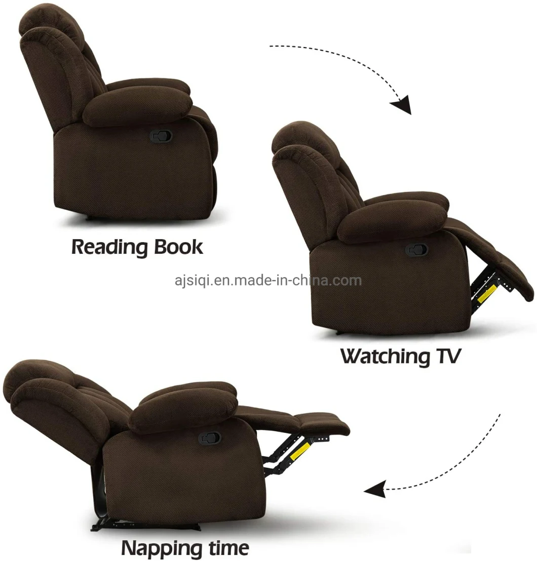 Wholesale Manual Reclining Chair Cushion Recliner Furniture Sofa for Living Room Recliner Sofa