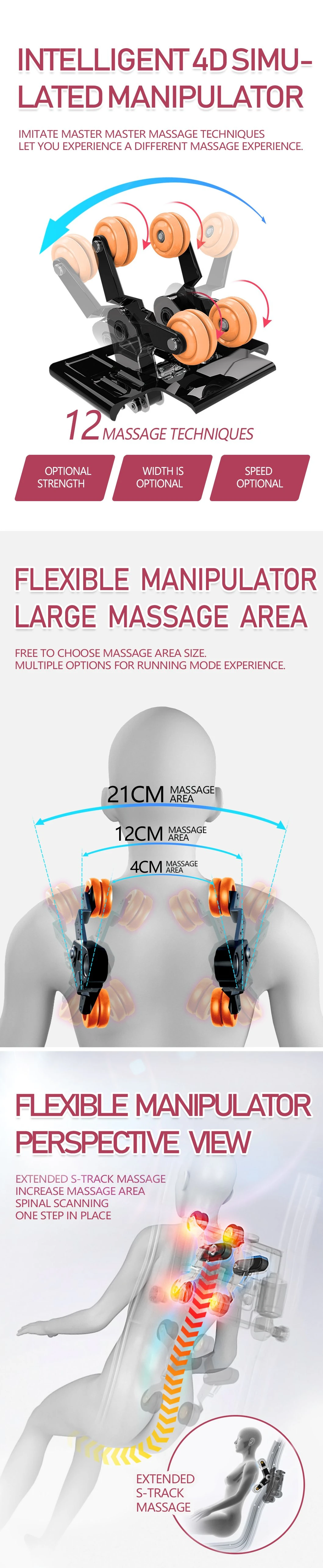 Luxury Hot Sale Full Body Electric 4D Zero Gravity Massage Chair Multi-Function Massage Chair