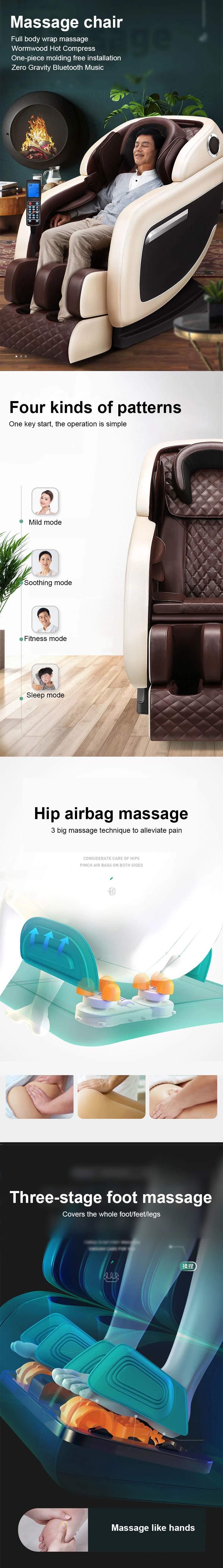 Electric Luxury Full Body Thai Stretch Massage Chair Zero Gravity Office Sofa Massage Chair