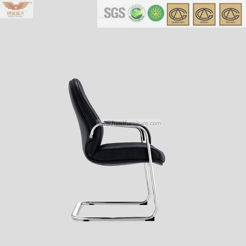 PU Leather Visitor Chair Chromed Chair Guest Reception Chair (HY-394)