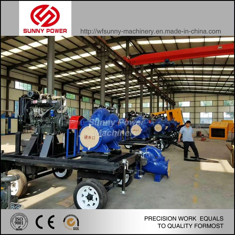 Vacuum Assist Self-Priming Diesel Water Pump with 9.5m Suction Lift