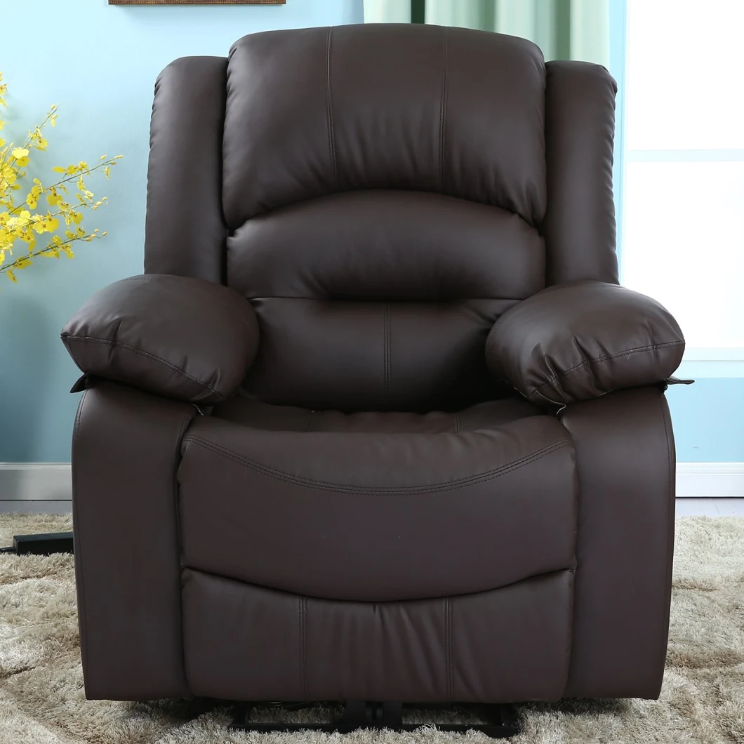 European Style PU Leather Recliner Functional Sofa Manual Electric Recliner