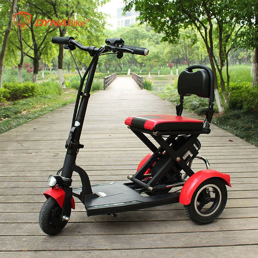 Disabled Riding 10ah Lithium Battery Electric Mobility Scooter Adult Three Wheel Scooter Electric