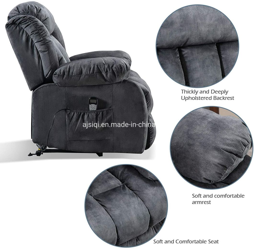 Heavy Duty and Safety Motion Reclining Mechanism with Heat and Vibration for Elderly Massage Power Lift Recliner Chair