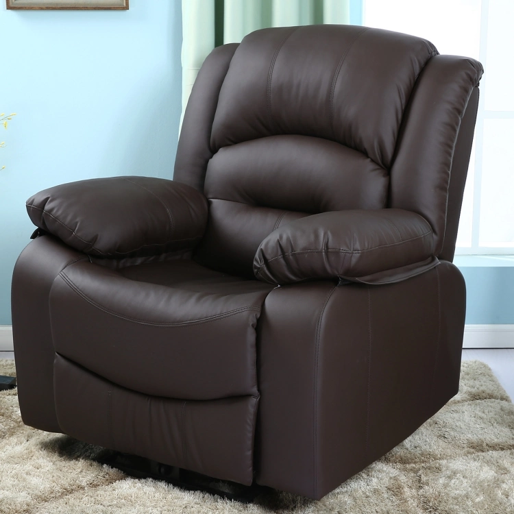 European Style PU Leather Recliner Functional Sofa Manual Electric Recliner