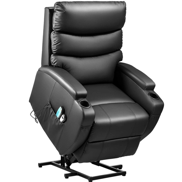 Modern Stylish Electric Lift Chair PU Recliner with 2 Cup Holders