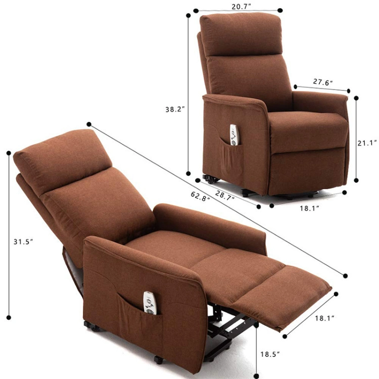 Living Room Sofa Electric Lift Chair Fabric Recliner for Eldly