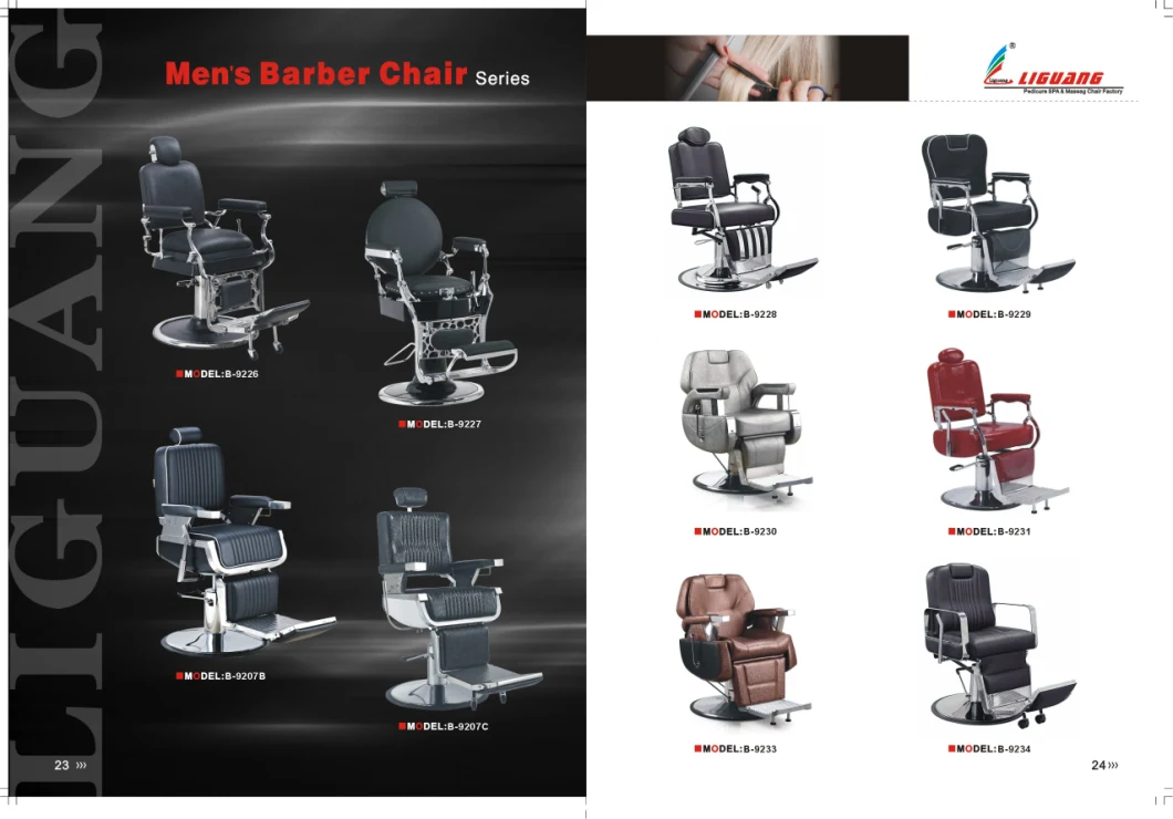 Salon Furniture Barber Chair Portable Reclining Barber Chair