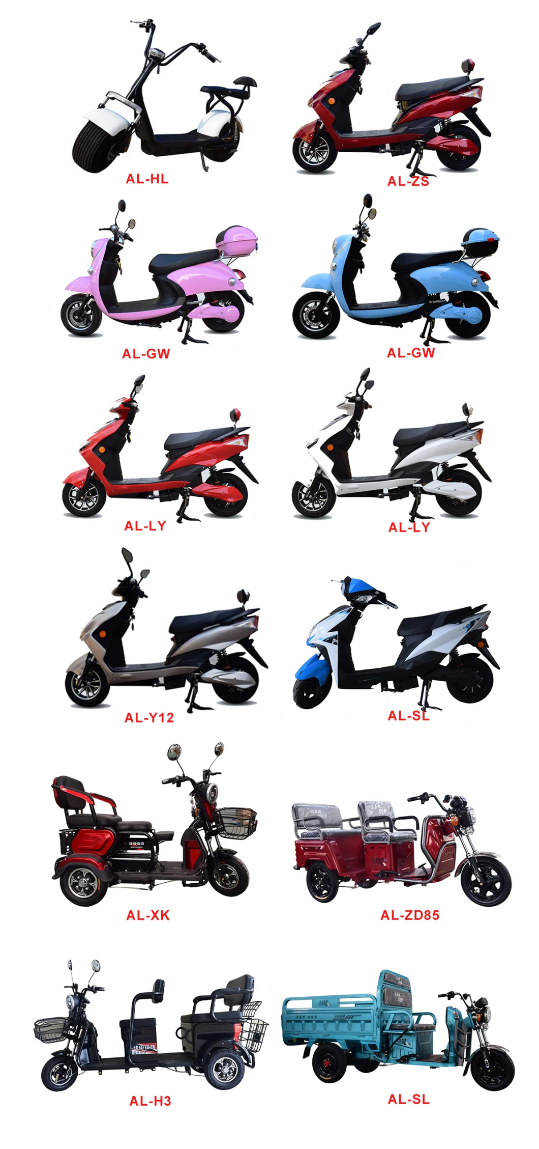 500W 48V China Al-Xk Electric Tricycle for Seniors