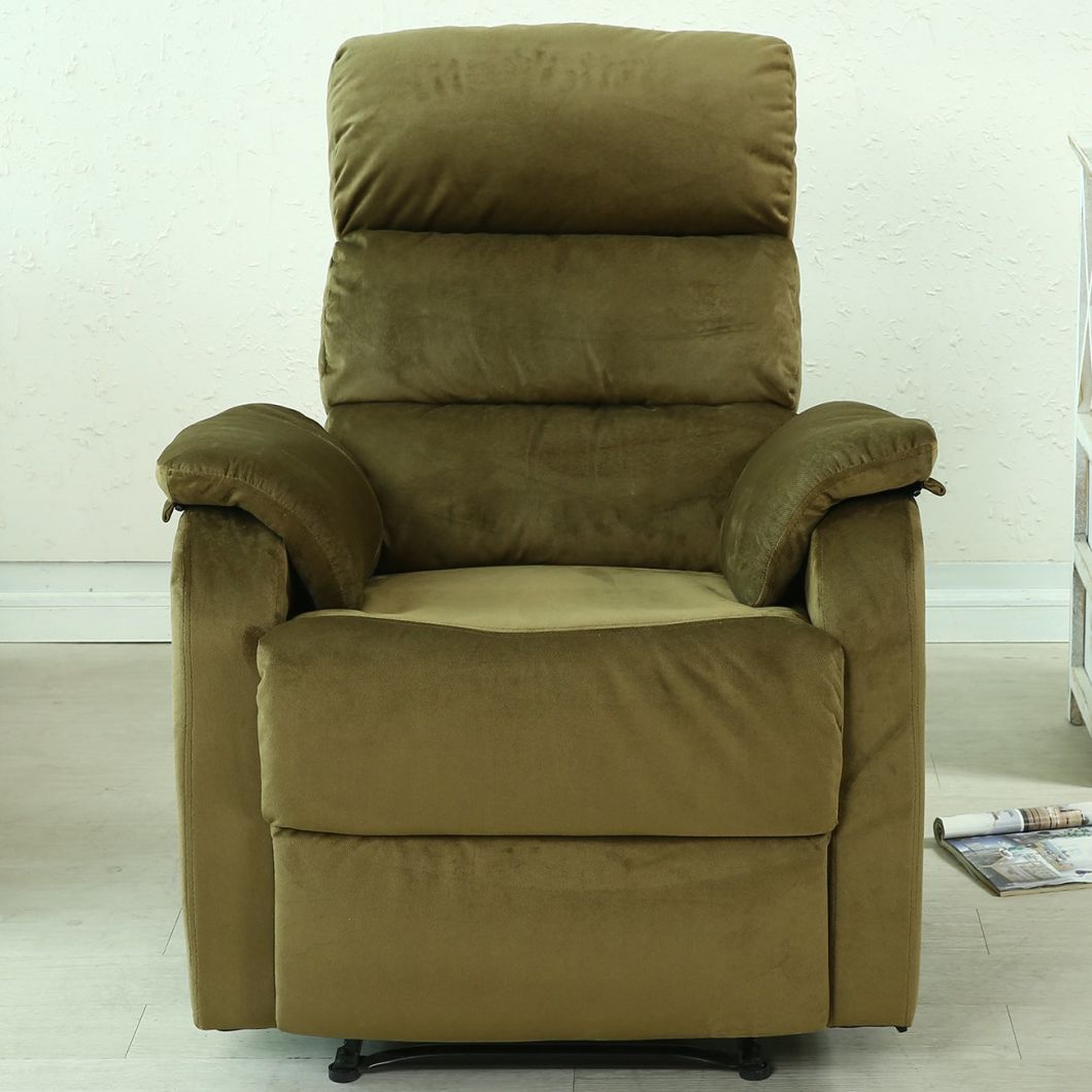 Microfiber Modern Comfortable Recliner Sofa Leisure Relax Chair Functional Sofa One Seat Modern Style Recliner