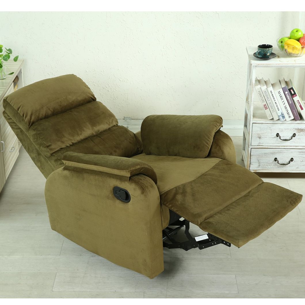 Microfiber Modern Comfortable Recliner Sofa Leisure Relax Chair Functional Sofa One Seat Modern Style Recliner