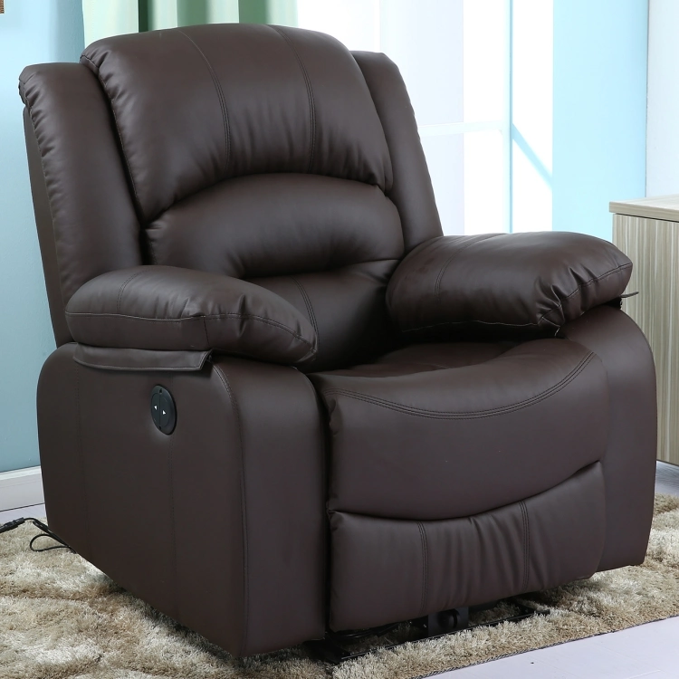 European Style PU Leather Recliner Functional Sofa Manual Electric Recliner