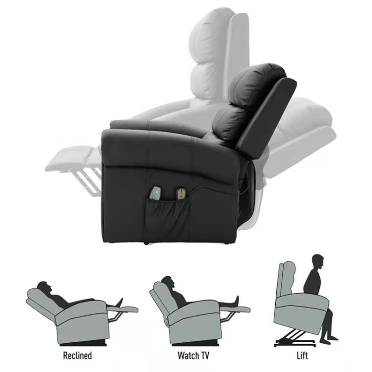 Living Room Furniture Power Lift Chair PU Recliner for Eldly