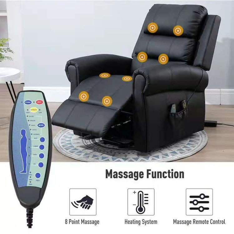 Living Room Furniture Power Lift Chair PU Recliner for Eldly