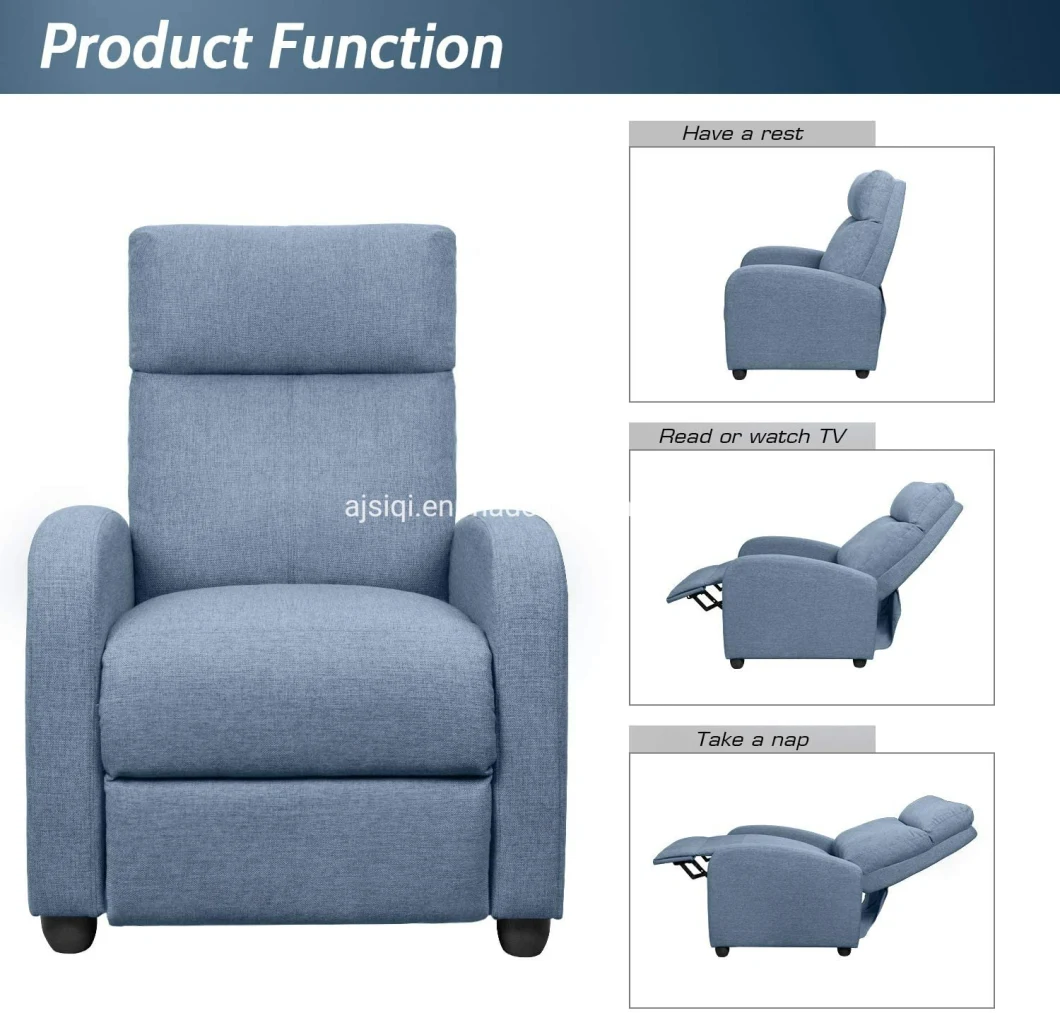 Wholesale Recliner Chair Cushion Reclining Furniture Sofa for Living Room Push Back Chair