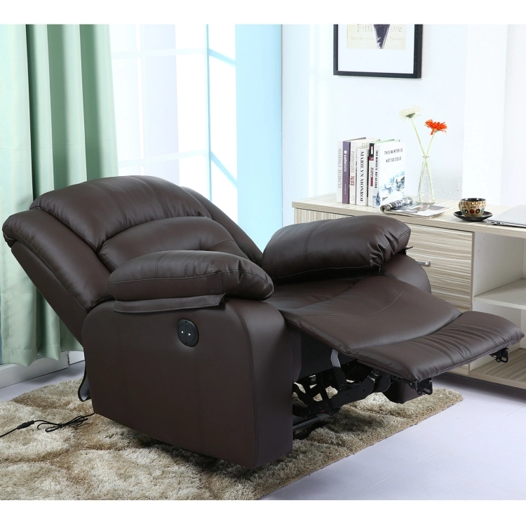 European Style PU Leather Recliner Functional Sofa Manual Electric Recliner