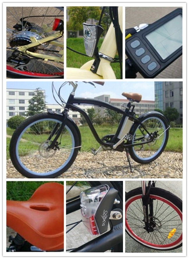 2016 Hot Sale Beach Cruiser E-Bike for Adults