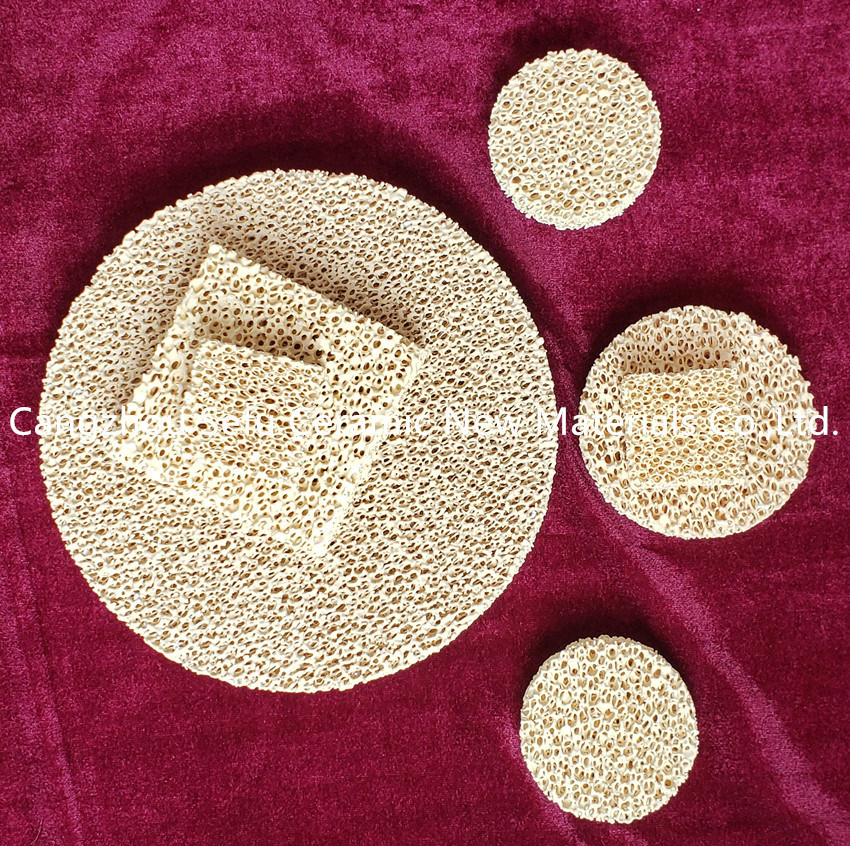 Open Porosity 80%-90% Zirconia Ceramic Foam Filter for Foundry