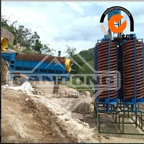 Spiral Concentrator for Chrome Mining Plant Chrome Recovery