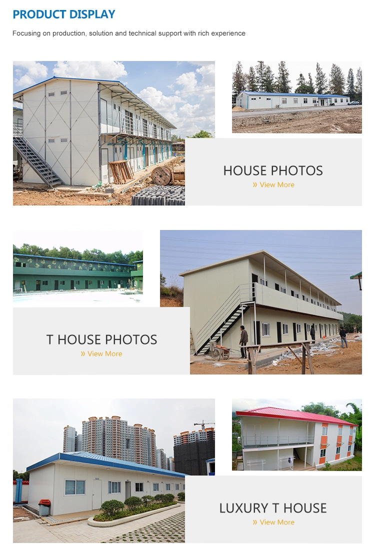 Low Cost Prefabricated Houses Container Homes Heat Proof Prefab House PU Foam Sandwich Panel