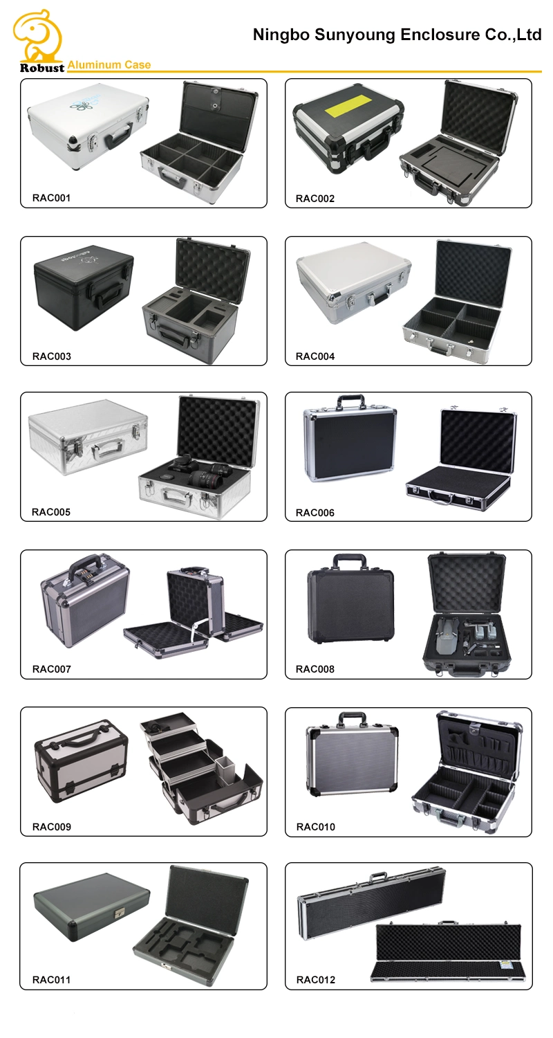 Aluminum Surgical Instrument Case Metal Brief Case with Custom Foam Insert