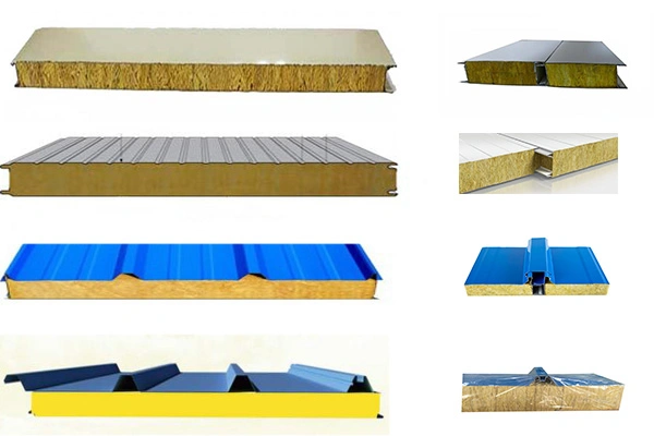 Prefabricated Insulated Metal PU/EPS/Rockwool Foam Composite Sandwich Wall/Roof Panel