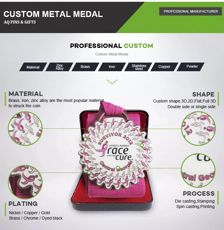 Unique Design Fine Fashion Metal Medal for Marathon Gift Medal Inscribed for Valour Medal Journal (150)