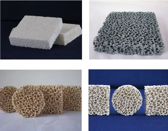 Ceramic Foam Filter for Metal Casting (Materials: SiC, Alumina, Zirconia)