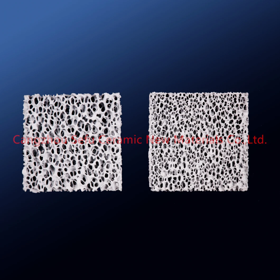 23'*23*2', 20ppi Silicon Carbide Ceramic Foam Filter Plate