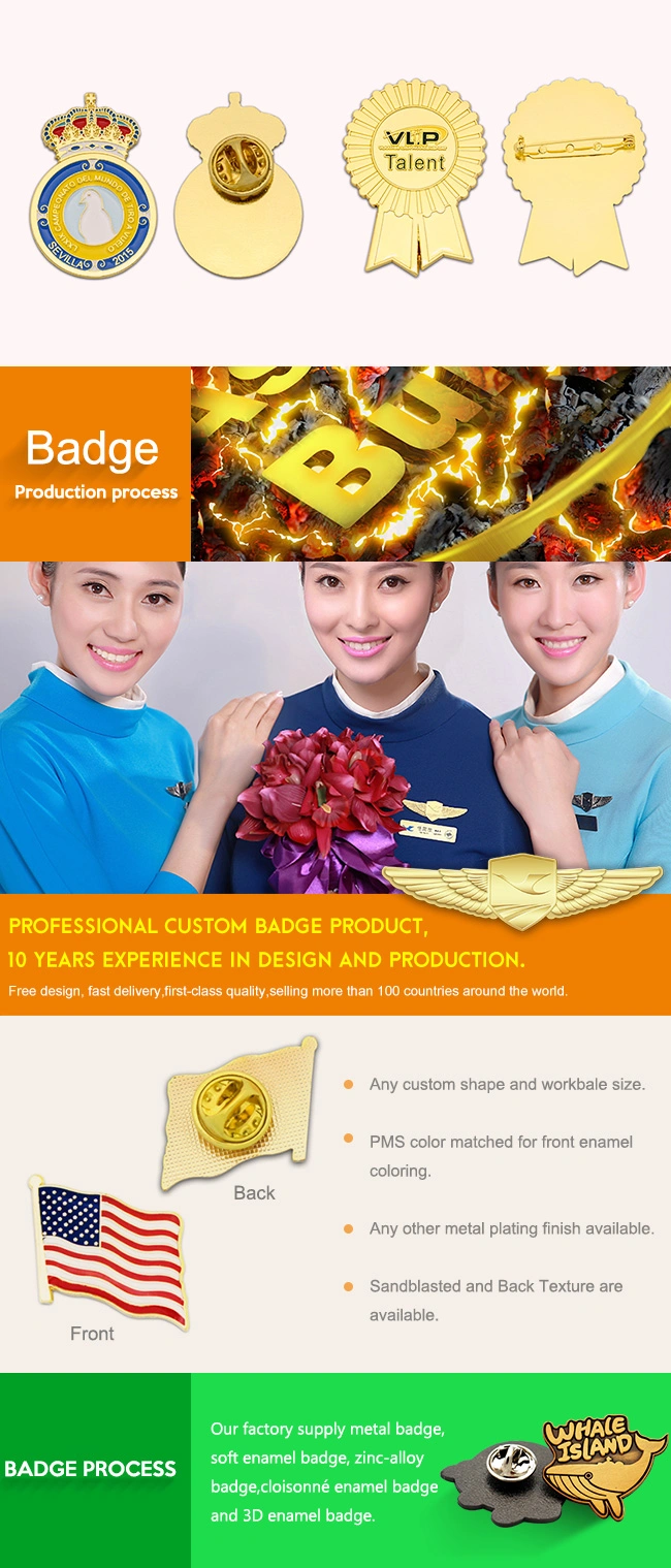 Wholesale Promotional Custom Metal Hard Enamel National Country Flag Pin Badge Bulk Buy From China