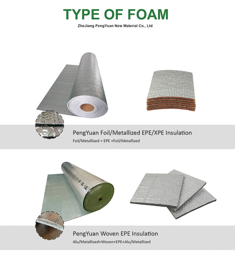 Aluminum Foil Foam Reflective Thermal Insulation Foam with Glue