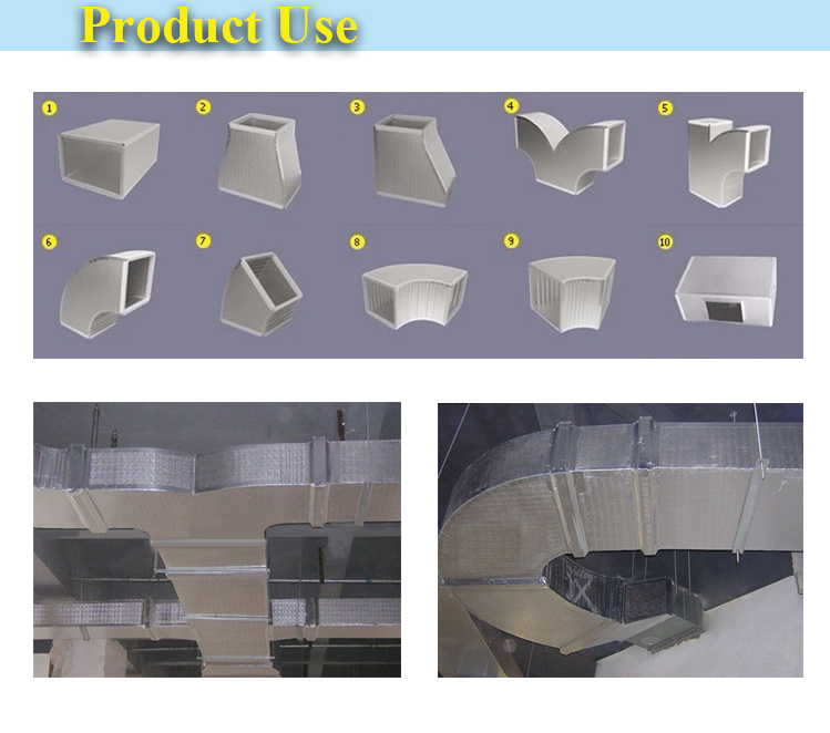 Black Embossed Aluminum Air Duct Phenolic Foam Insulation Board for HVAC System
