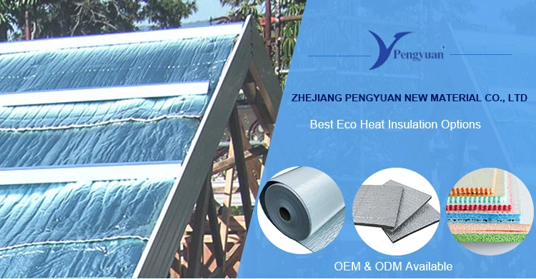 Gold Aluminum Foil Rubber Foam Sheet Insulation Foam