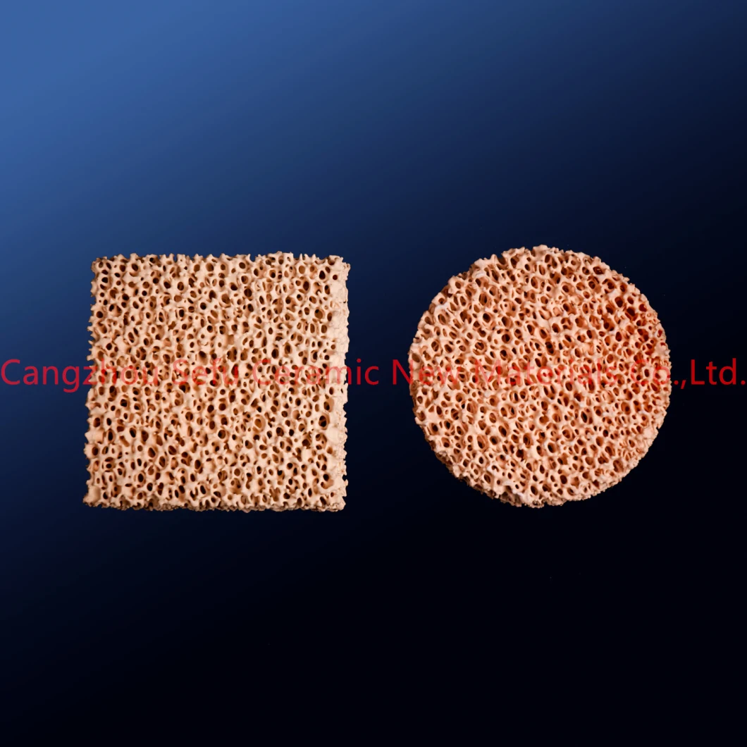 Porosity Ceramic Foam Filter with High Thermal Shock and High Porosity