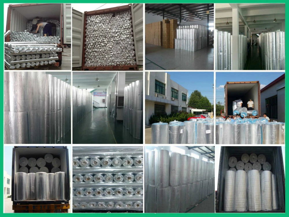 Factory Price 3mm, 5mm and 10mm Thickness Aluminium Foil EPE Foam Insulation