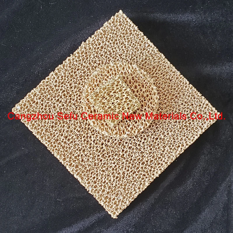 Refractory Material Zirconia Foundry Porous Ceramic Foam Filter Plate