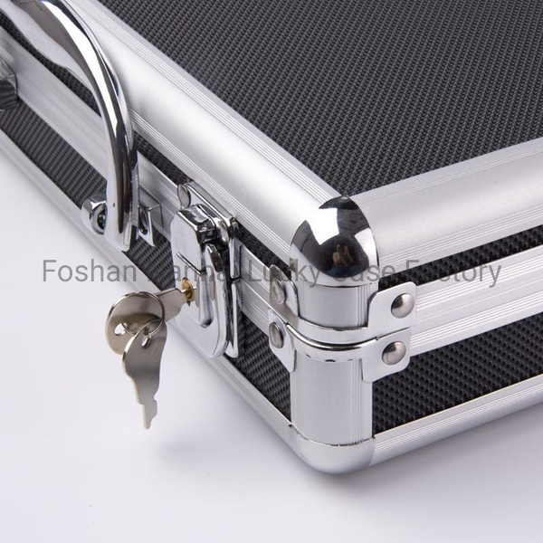 Aluminum Alloy Tactical Hard Pistol Case Gun Case for Hunting Airsoft with Padded Foam Lining
