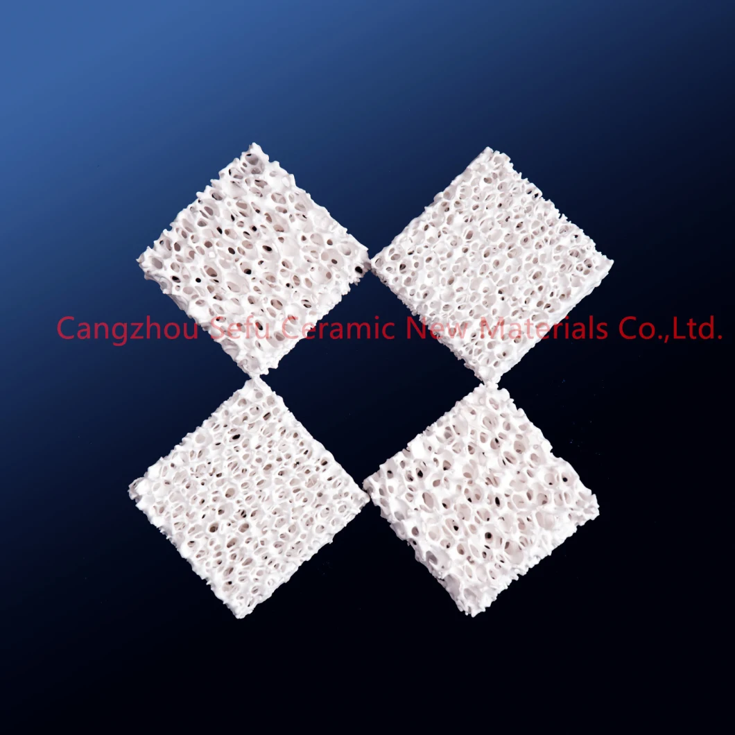 Alumina Ceramic Foam Filter with Three-Dimensional Structure for Filtration of Molten Aluminum