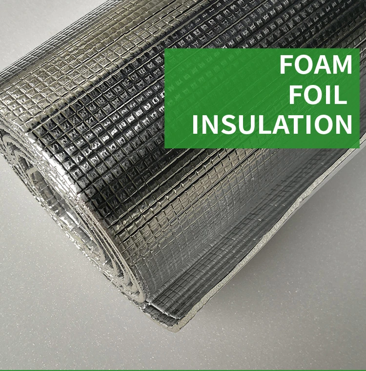 Aluminum Foil Covered Closed Cell XPE Foam Insulation Sheet