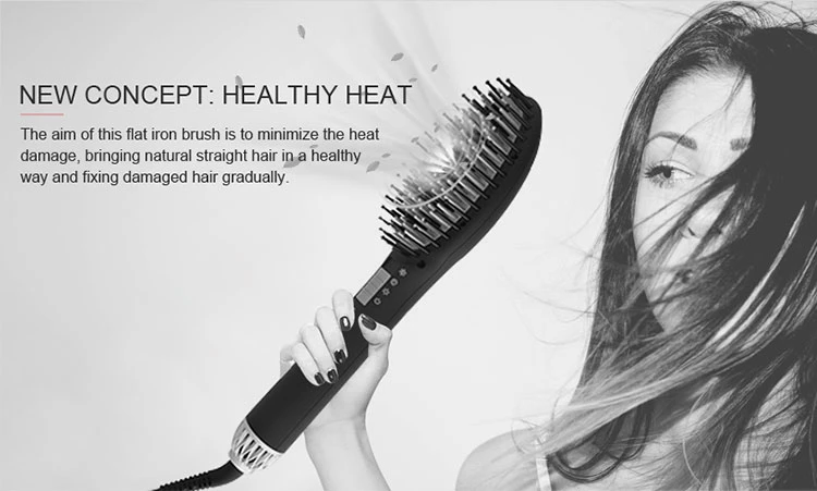 PTC Heater 100V 240V Swivel Electric Hot Air Hair Dryer Brush