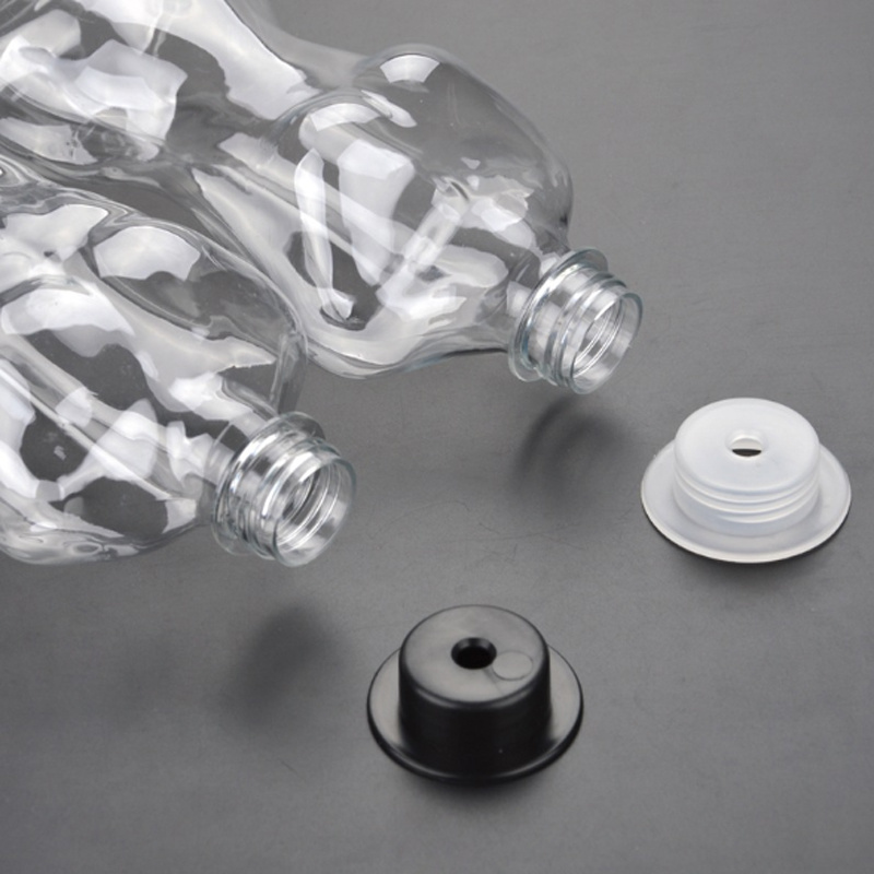 Creative Shape Juice Container 350ml Muscular Shape Plastic Pet Milk Tea Bottle with Hat Shape Caps