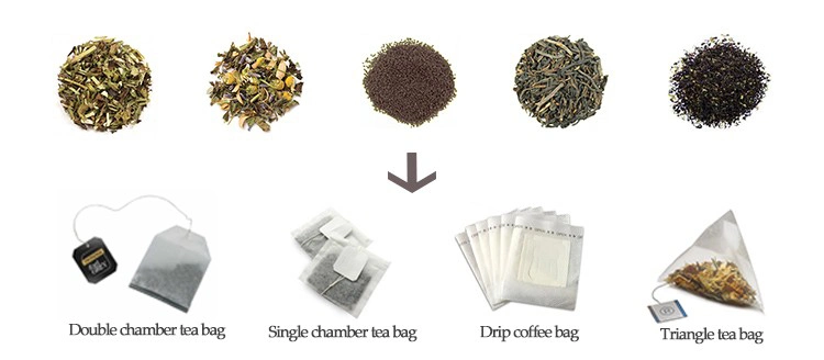 Filter DIP Herbal Tea Bags Making Packing Machine with String and Tag Automatic Tea Bag Packing Machine