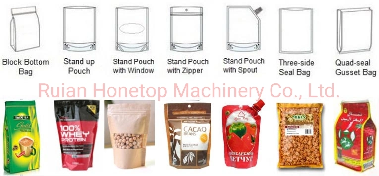 Plastic Packaging Material Manufacturing Automatic Doy Bag Tea Packing Machine