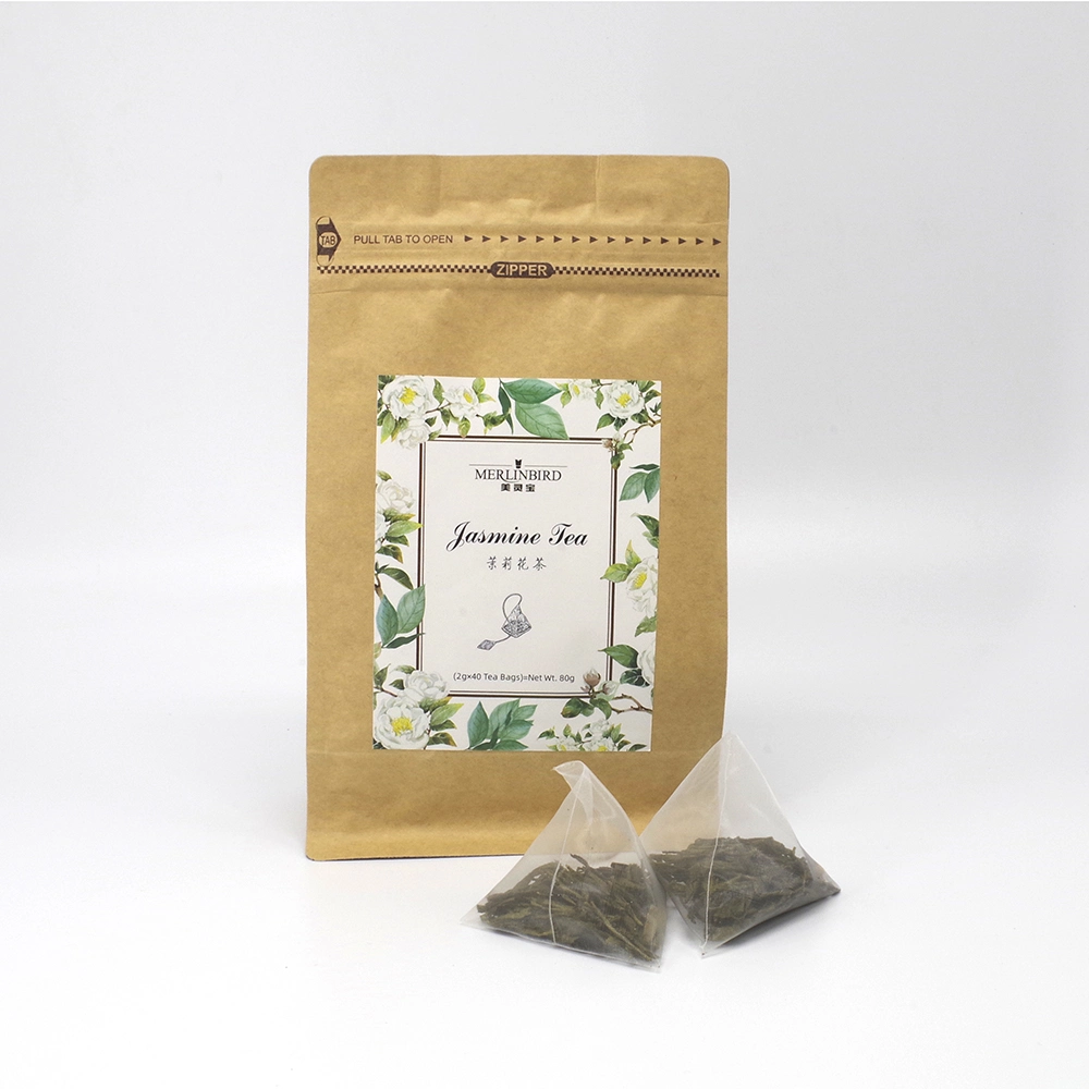 Bag Packing Jasmine Tea Pyramid Teabag Tea Ziplock Bag