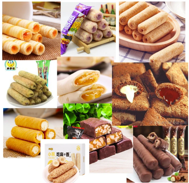 Energy Saving Puffed Snacks Processing Line Pillow Shapes Spindly Shapes Core Filling Snacks Making Equipment Machine